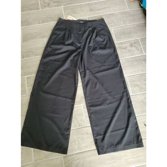 Micas Wide Leg Suit Pants Black Size XL‎ - Picture 1 of 11